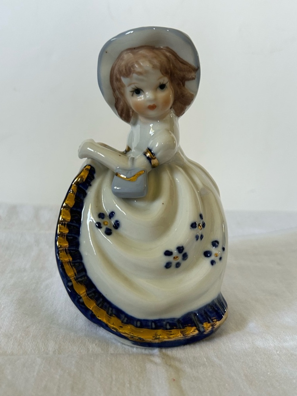 Vintage Southern Bell Porcelain Figurine Bell Unbranded